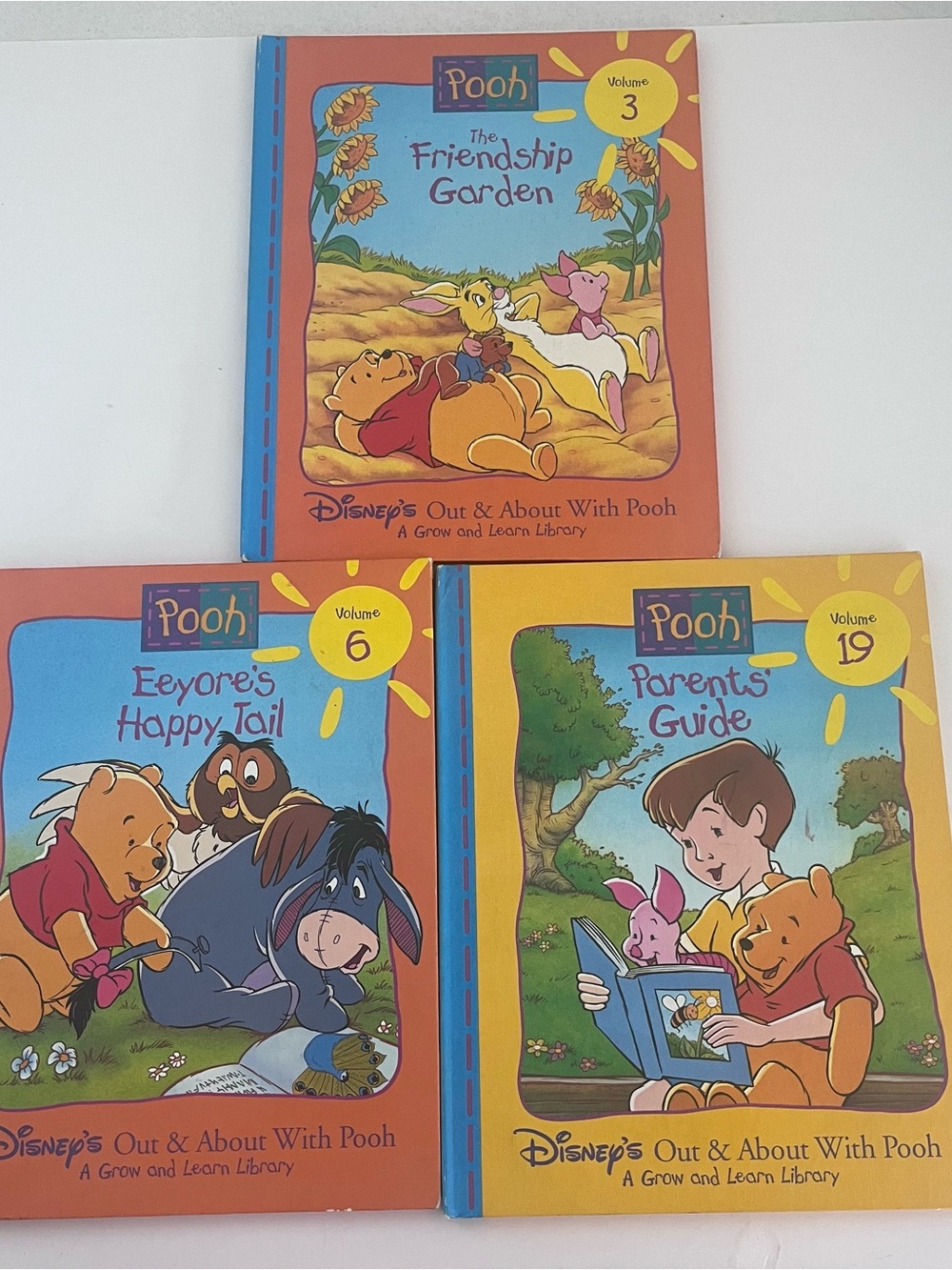Disney’s Out and About with Pooh Volumes 3, 6, and 19 A Grow and Learn Library